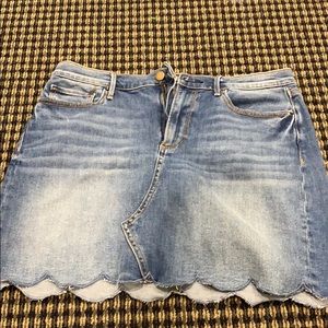 Aqua Denim skirt